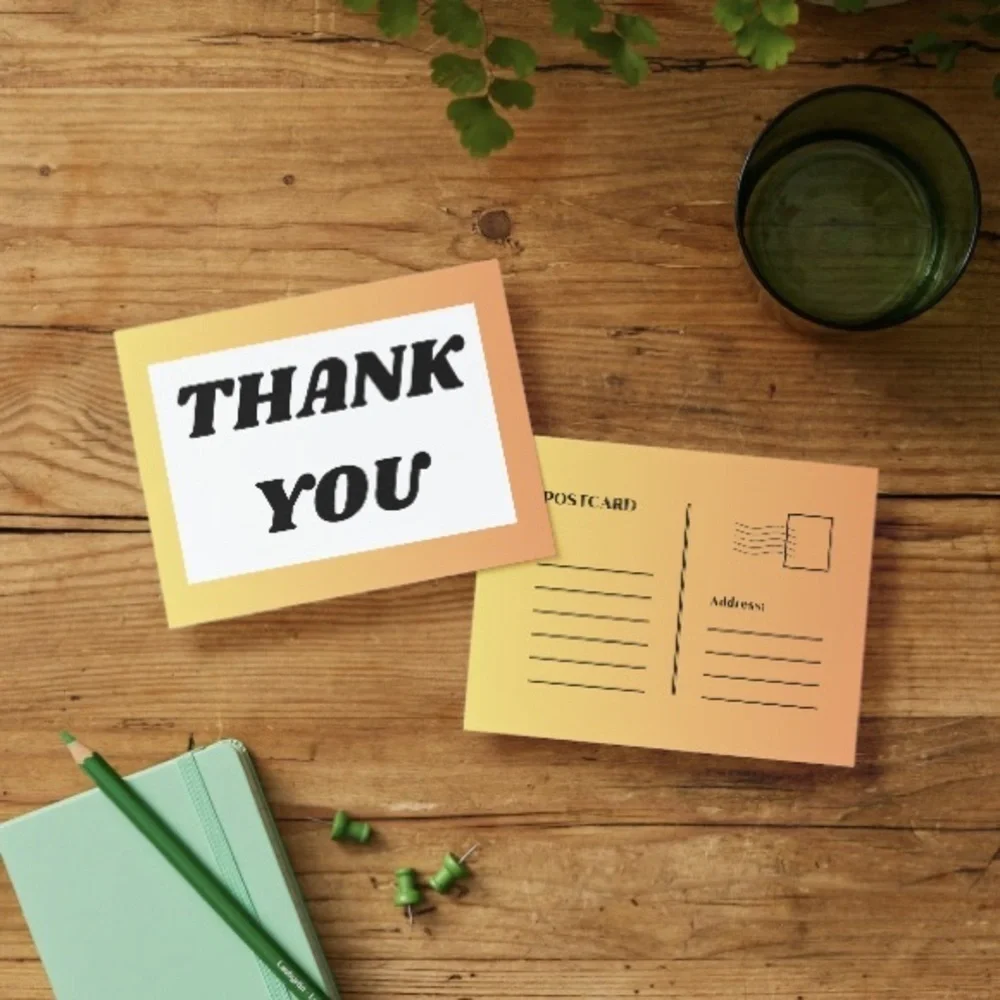 Set of 10 Thank You Post Cards